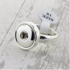 No 8 (Medium) Silver Pl Ring to fit 12mm Noosa Chunk Snaps - Each