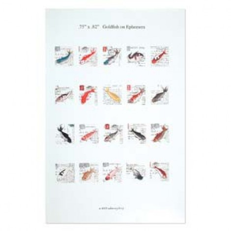 ITS Collage Collection Sheet - Goldfish on Ephemera