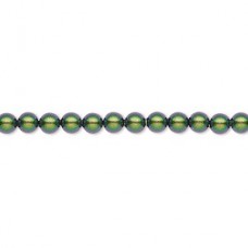 4mm Crystal Passions Crystal Pearls - Scarabaeus Green