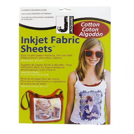 Jacquard Cotton Inkjet Printable Fabric Sheets