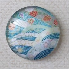 25mm Art Glass Backed Cabochons - Tokyo Mix 1 - Each