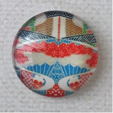 25mm Art Glass Backed Cabochons - Tokyo Mix 8 - Each