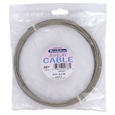 Beadalon .081" (2.06mm) Stainless Steel Jewellery Cable