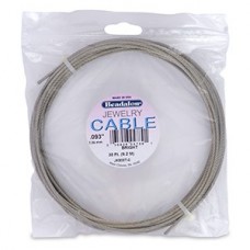 .093" (2.36mm) Beadalon Stainless Steel Jewellery Cable - 30ft (9.2m)