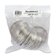 Beadalon Remembrance Stainless Steel Large Bracelet Steel Memory Wire - Bulk Pack