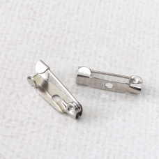 15mm 304 Stainless Steel Non-Locking Brooch Pin Back