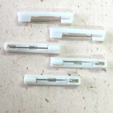 31mm White Plastic/Nickel Plated Pinbacks
