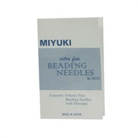 Miyuki Extra Fine Beading Needles - 6pc with Threader