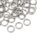 8mm OD 16ga (1.2mm) Stainless Steel Round Jumprings - Pack of 50