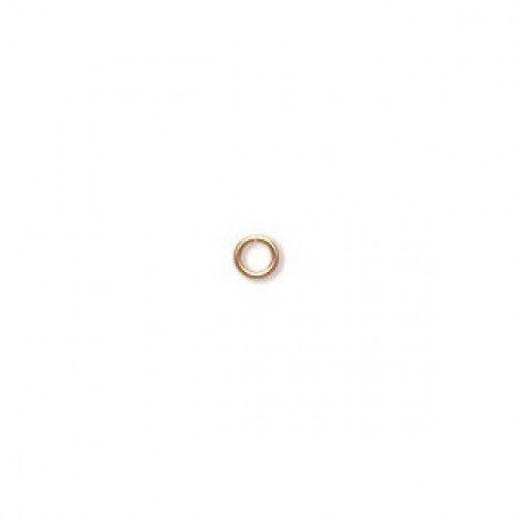 4mm (2.6mmID) 22ga Gold Plated Open Jumprings