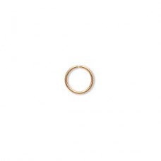 8mm OD 20ga Round Gold Plated Open Jumprings