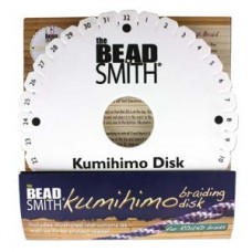 Beadsmith 6in Round Kumihimo Disk with instructions
