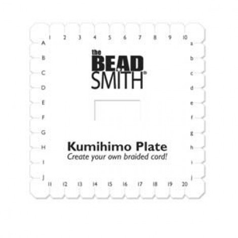 Beadsmith 6in Kumihimo Square Plate - No instructions - Box of 10