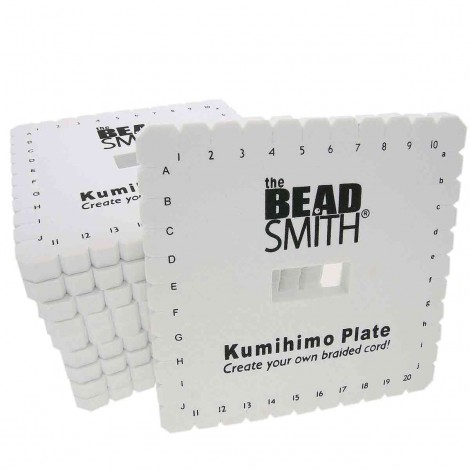 Beadsmith 6in (15cm) Square Kumihimo Disk - No Instructions - Box of 10 Beadsmith 6in (15cm) Square Kumihimo Disk - No Instructions - Box of 10