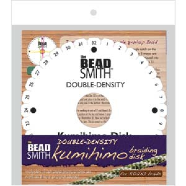 Beadsmith 6in x 20mm thick Round Kumihimo Disk w/instructions BEADING