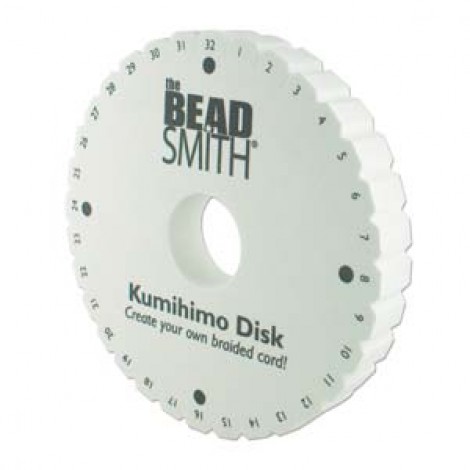 Beadsmith 6in x 20mm Thick Round Kumihimo Disk - No instructions - Box of 10