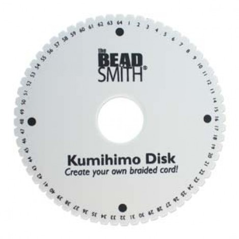 Beadsmith 64 Slot Double Density 6" Kumihimo Braiding Disk - No Instructions - Box of 10