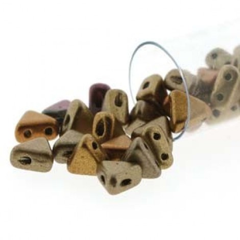 6mm Kheops par Puca Beads - Crys Gold Rainbow - 9gm