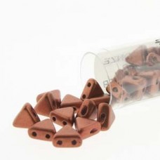 6mm Kheops par Puca Beads - Bronze Red Matte - 9gm