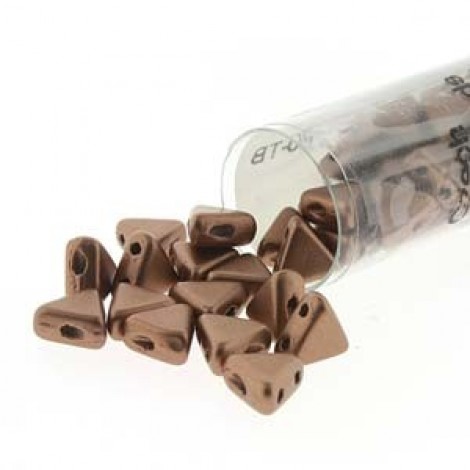 6mm Kheops par Puca Beads - Copper Gold Matte - 9gm