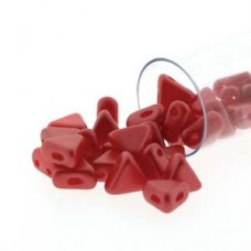 6mm Kheops par Puca Beads - Pastel Dk Coral - 9gm