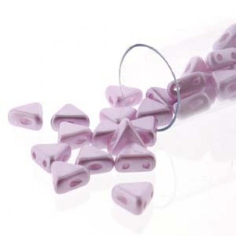 6mm Kheops par Puca Beads-Pastel Lt Lilac Rose - 9gm
