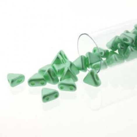 6mm Kheops par Puca Beads - Pastel Lt Green - 9gm