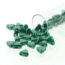 6mm Kheops par Puca Beads - Pastel Dk Green - 9gm