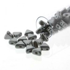 6mm Kheops par Puca Beads - Pastel Lt Grey - 9gm
