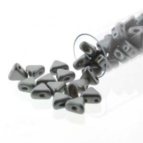 6mm Kheops par Puca Beads - Pastel Lt Grey - 9gm