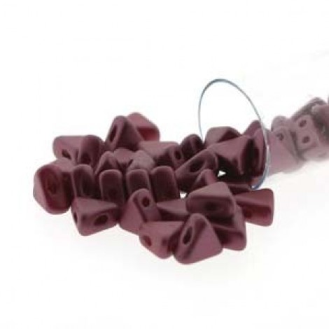 6mm Kheops par Puca Beads - Pastel Burgundy - 9gm