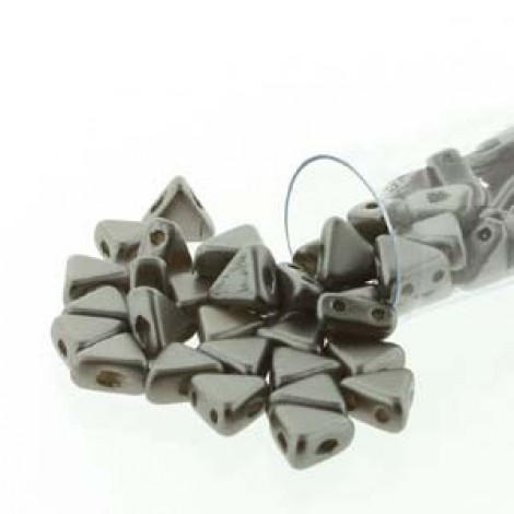 6mm Kheops par Puca Beads - Pastel Grey - 9gm