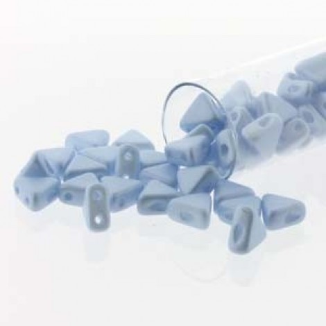 6mm Kheops par Puca 2-Hole Beads - Blue Pearl - 9gm