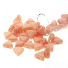 6mm Kheops par Puca Beads - Opaque Light Peach Silk - 9gm