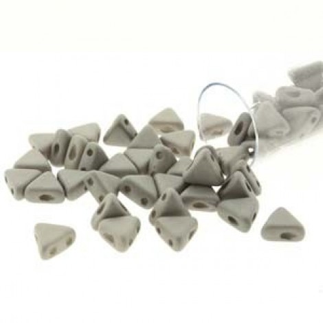 6mm Kheops par Puca Beads - Opaque Grey Silk - 9gm
