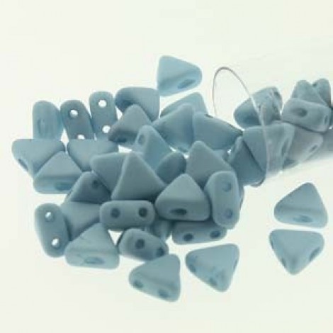 6mm Kheops par Puca Beads - Opaque Blue Turquoise Silk - 9gm