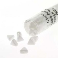 6mm Kheops par Puca Beads - Opaque White - 9gm
