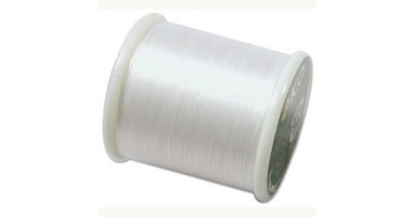 KO Thread - White - 50m Bobbin | Fine Nylon Beading Threads | Over the ...