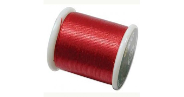 KO Thread - Rich Red - 50m Bobbin | Fine Nylon Beading Threads | Over ...
