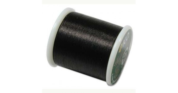 KO Thread - Black - 50m Bobbin | Fine Nylon Beading Threads | Over the ...