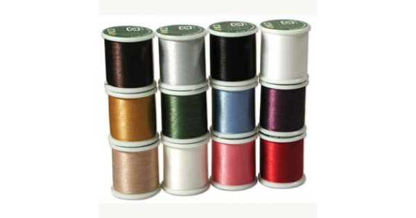 KO Thread Assortment 1 - 12 x 50 metre spools | Fine Nylon Beading ...