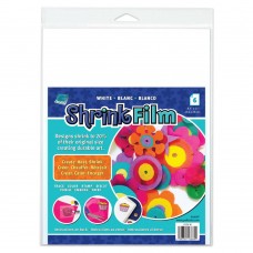 Grafix Shrink Plastic - White - Pack of 6 sheets