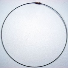 17.5in Khaki Green Steel Necklaces w/Screw Clasp - Pack of 2