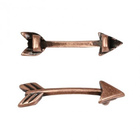 3mm Flat Leather Arrow Slider - Ant Copper