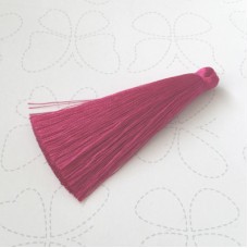 70mm Thick Silk Tassels - Rose Pink