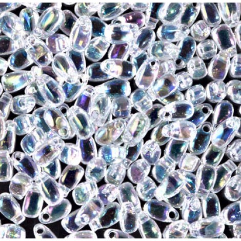 3x5.5mm Miyuki Long Drops - Crystal AB - 10gm 3x5.5mm Miyuki Long Drops - Crystal AB - 10gm