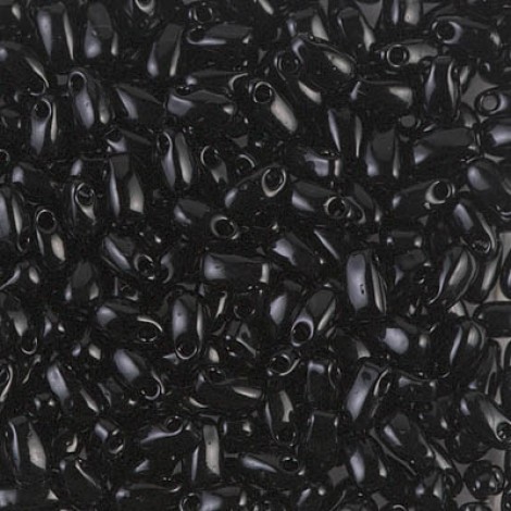 3x5.5mm Miyuki Long Drops - Black