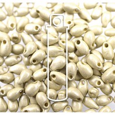 3x5.5mm Miyuki Long Drops - Duracoat Galvanized Silver Matte - 25gm