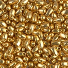 3x5.5mm Miyuki Long Drops - Galvanized Gold