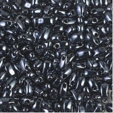 3x5.5mm Miyuki Long Drops - Gunmetal - 10gm
